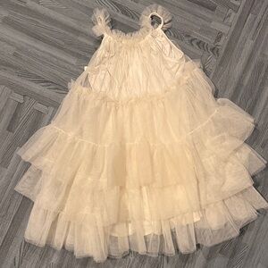 Mud Pie Cream Tulle Dress